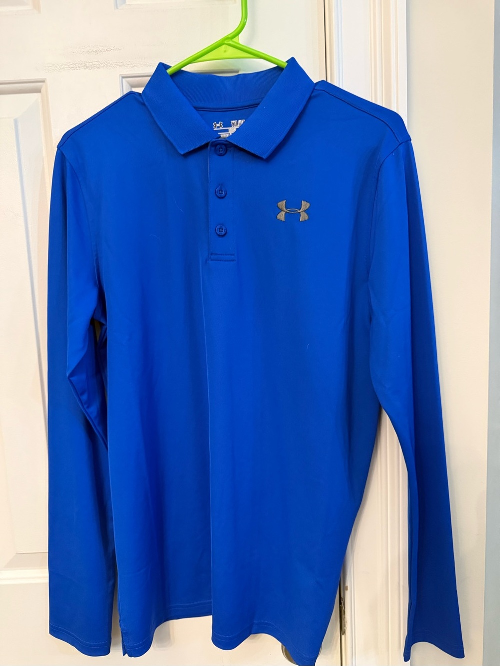 Under Armour Boys' Long Sleeve Polo - Royal Blue